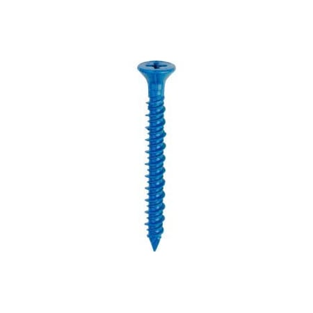 Itw TAPCON Concrete Screw, Flat, 1 1/4 in L 24350